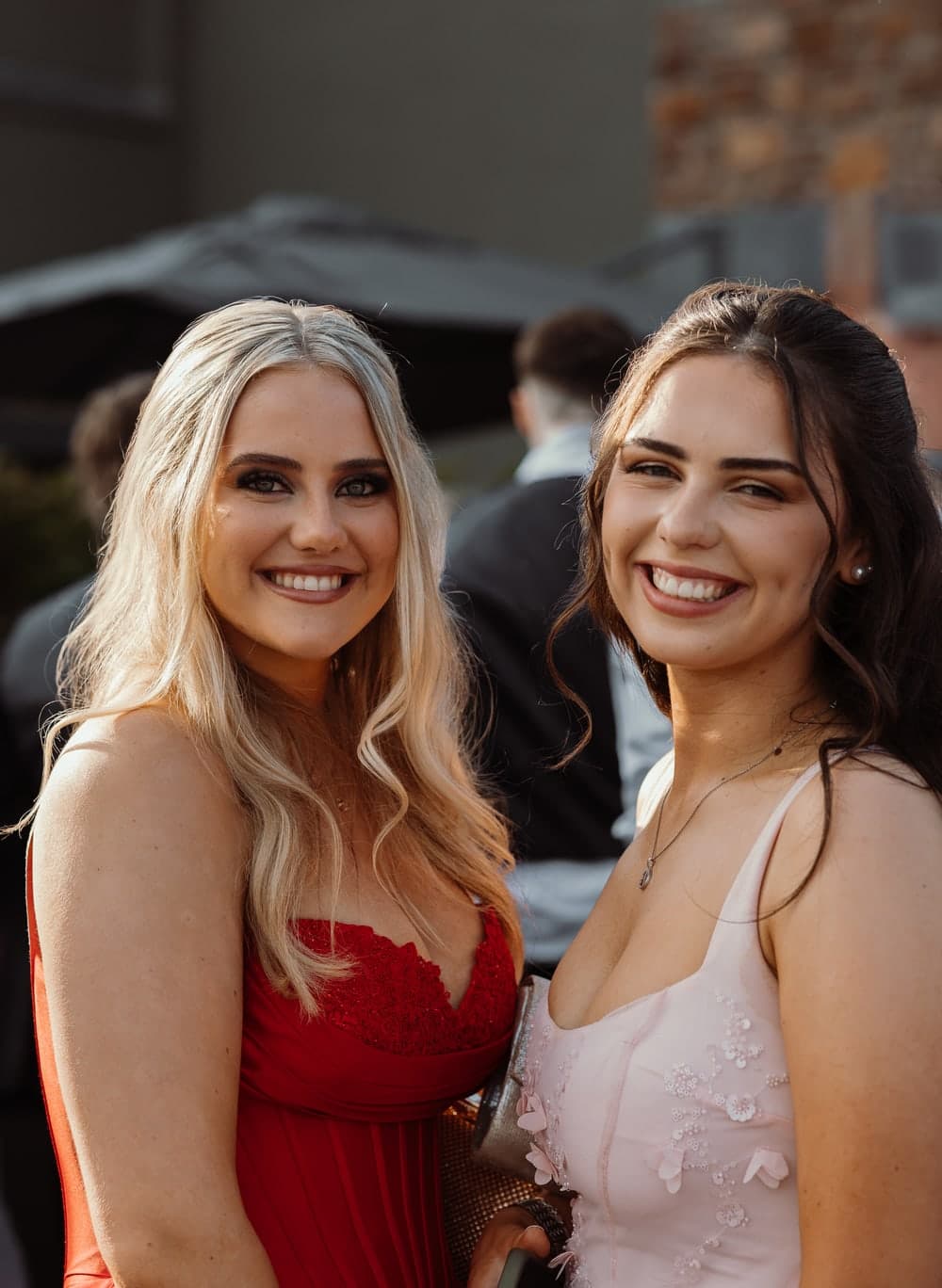 Friends arriving together at a DebsGuru event