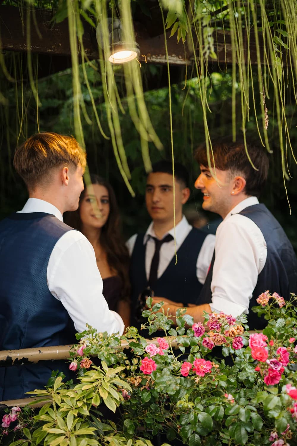 Students talking together at a real DebsGuru event venue